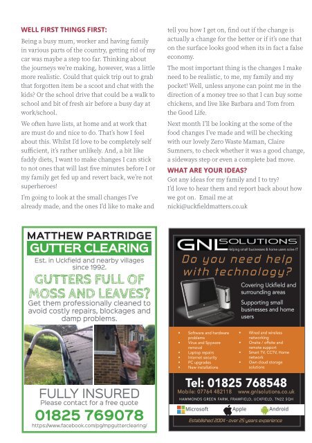 Uckfield Matters April 2019