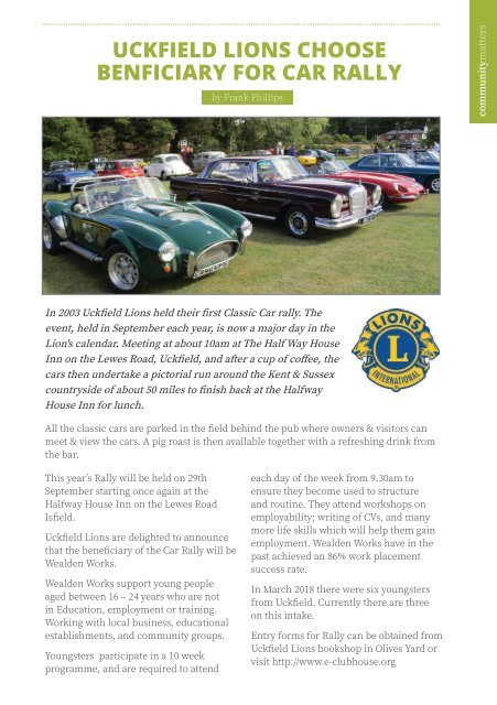 Uckfield Matters Magazine - August 19 #144