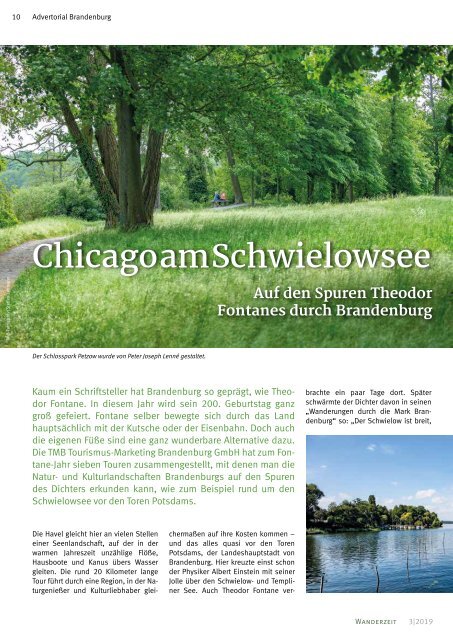 Wanderzeit, Ausgabe September 2019