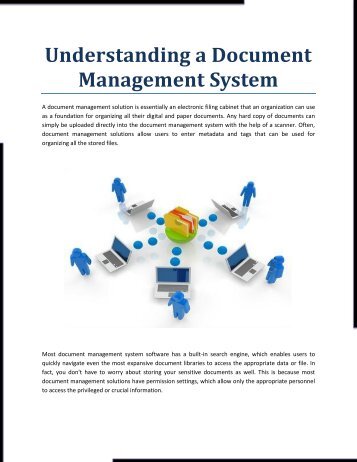 Understanding a Document Management System