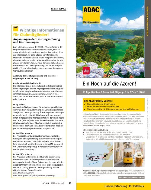 ADAC Motorwelt Oktober 2019