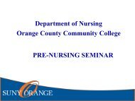 Pre-Admissions Nursing Orientation - Fall 2019