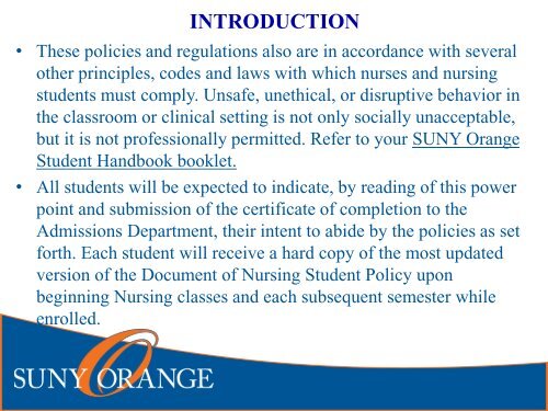 Pre-Admissions Nursing Orientation - Fall 2019