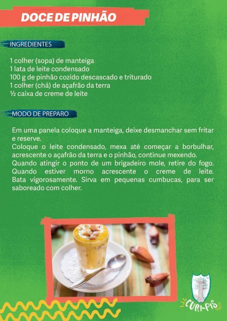 Livro de receitas Pinhão - CuriPIS 