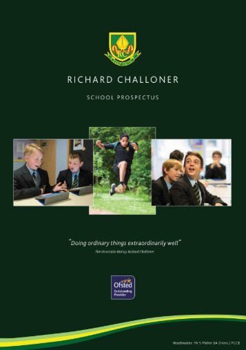 Richard Challoner School Prospectus 2020