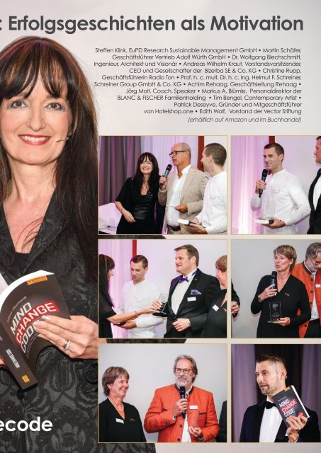 Sabine Oberhardt Menschencode Profiling Mind Change Award im Orhideal IMAGE Magazin - Oktober 2019