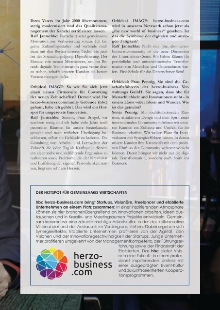 Sabine Oberhardt Menschencode Profiling Mind Change Award im Orhideal IMAGE Magazin - Oktober 2019