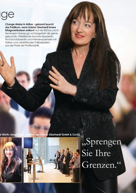 Sabine Oberhardt Menschencode Profiling Mind Change Award im Orhideal IMAGE Magazin - Oktober 2019