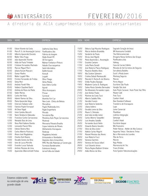 RCIA - ED. 127 - FEVEREIRO 2016