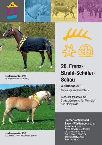 Landesstutenschau Weilheim/Teck am 3. Oktober 2019