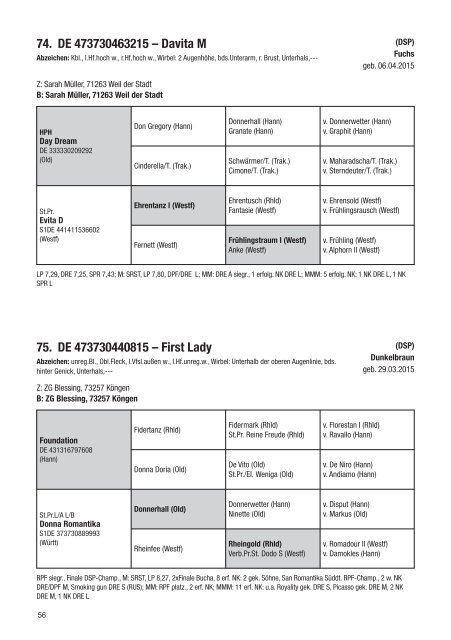 Landesstutenschau Weilheim/Teck am 3. Oktober 2019