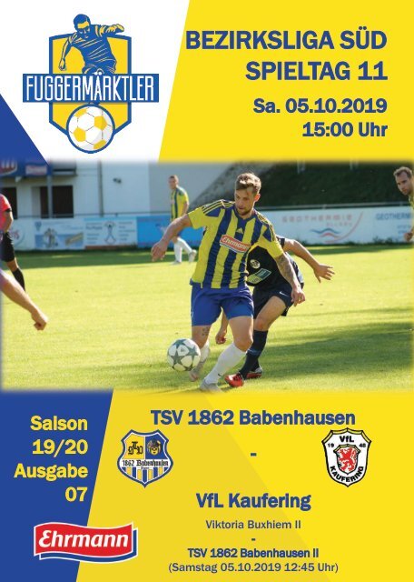 20191005 Fuggermärktler TSV 1862 Babenhausen – VfL Kaufering