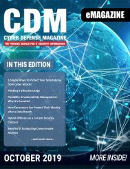Cyber Defense eMagazine October 2019