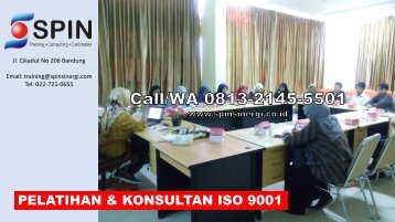 TERMURAH, Call 0813-2145-5501, Training ISO 9001 Bandung