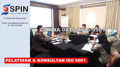 TERMURAH, Call 0813-2145-5501, Training ISO 9001 Bandung