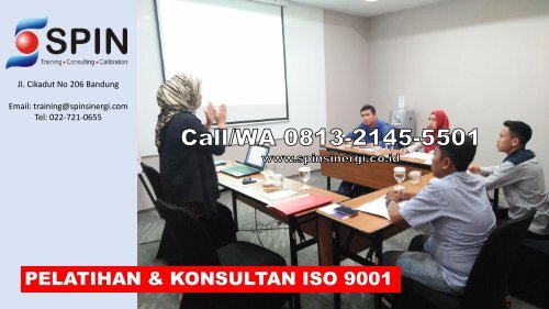 TERMURAH, Call 0813-2145-5501, Training ISO 9001 Bandung