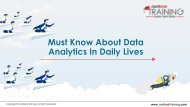 Must Know About Data Analytics In Daily Lives