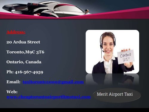 Get Hassle Free Services For Pearson Airport Taxi Within A Budget