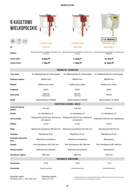 LYSON - Katalog Sprzętu Pszczelarskiego 2019 e2