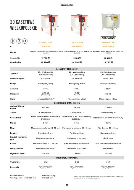 LYSON - Katalog Sprzętu Pszczelarskiego 2019 e2