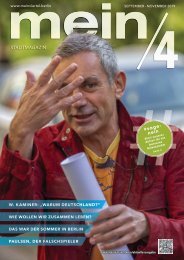 mein/4 Stadtmagazin Berlin September 2019