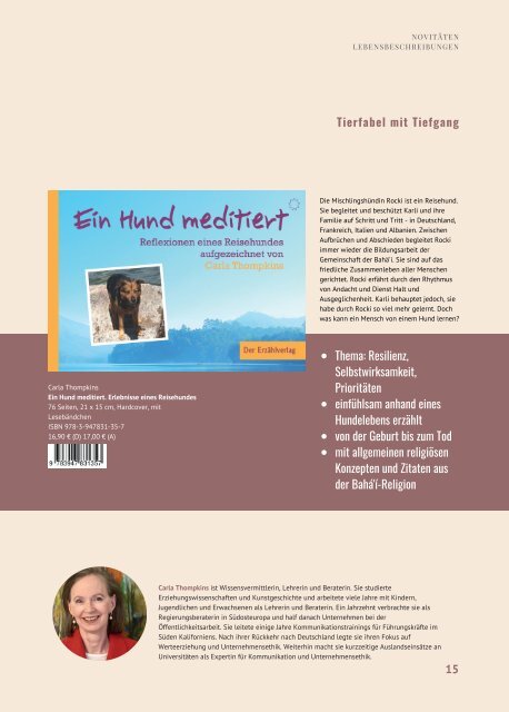 Der Erzählverlag Verlagsprogramm Herbst/Winter 2019