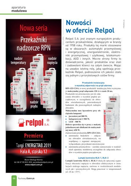 Fachowy Elektryk 2019/4