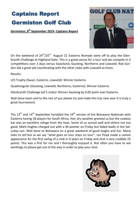 Nomads Magazine - Germiston Sept 2019