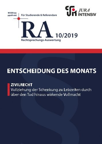 RA 10/2019 - Entscheidung des Monats