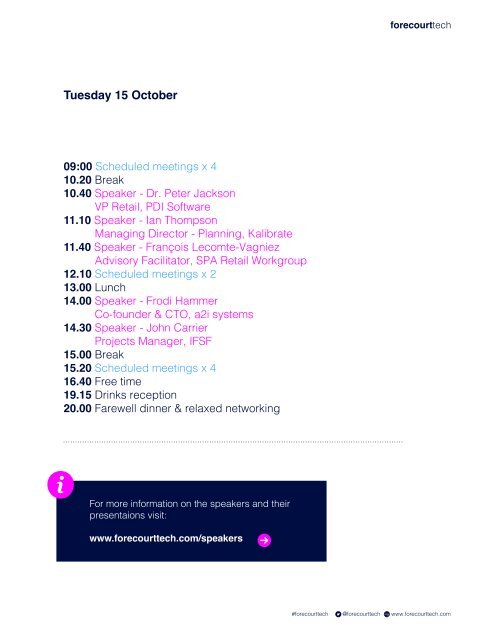 forecourttech October 19 - Event special