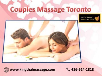 Romantic Couples Massage Toronto | By King Thai Massage