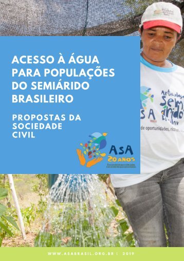 ACESSO À ÁGUA PARA POPULAÇÕES DO SEMIÁRIDO BRASILEIRO