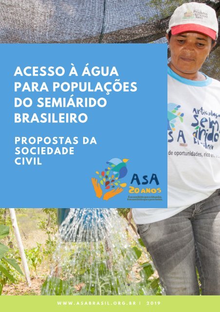 ACESSO À ÁGUA PARA POPULAÇÕES DO SEMIÁRIDO BRASILEIRO