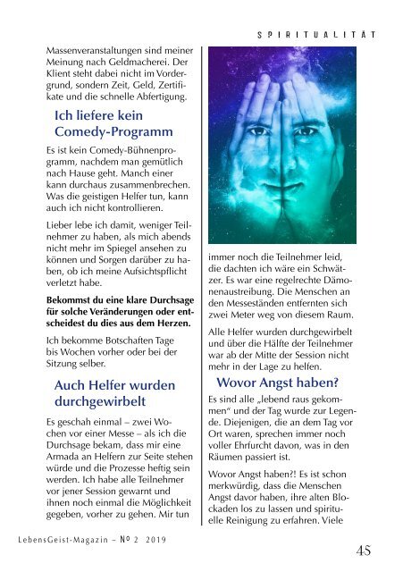 LebensGeist Magazin Herbst '19