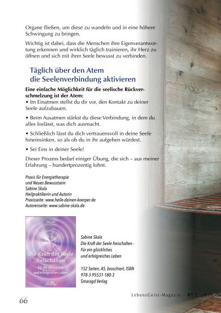 LebensGeist Magazin Herbst '19