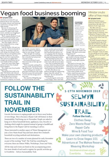 Selwyn Times: October 02, 2019