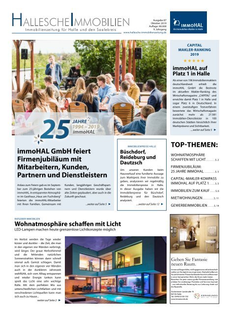 Hallesche Immobilien Zeitung Ausgabe 87 2019