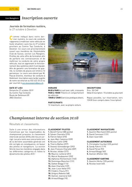 Magazine de l’Automobile Club de Suisse 05/2019