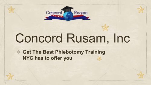 Get The Best Phlebotomy Training NYC has to offer you
