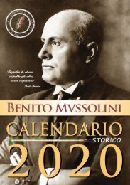 CALENDARIO MUSSOLINI  2020