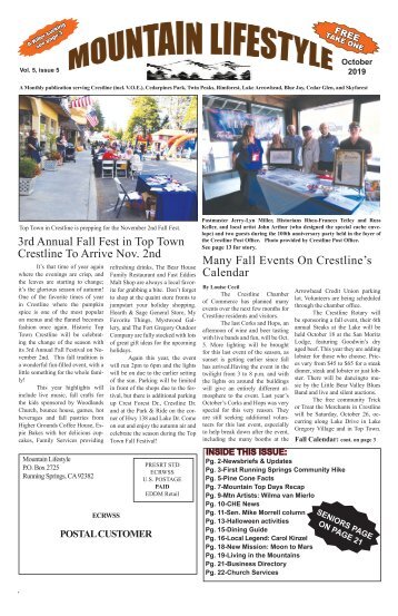 October 2019-Mountain Lifestyle-Crestline & Lake Arrowhead edition