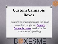 Custom Cannabis Boxes Wholesale