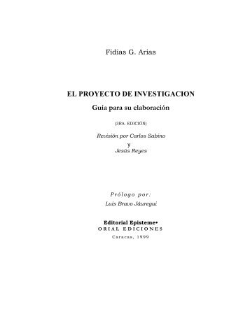 proyecto-investigacion Fidias G Arias