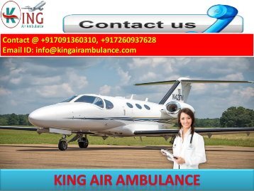 Best Emergency Medical -King Air Ambulance Service in Ranchi and Delhi with ICU Facility