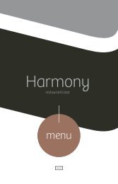 Harmony menu