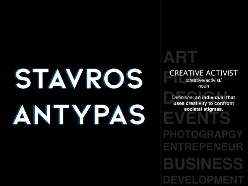 STAVROS ANTYPAS PORTFOLIO 2019