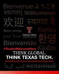 Texas Tech IED Admissions Fall 2019 (Spanish)