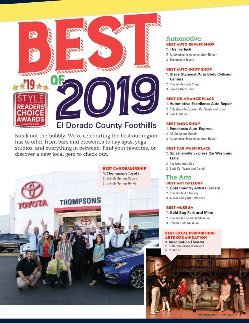 Style Magazine El Dorado County Foothills: October 2019