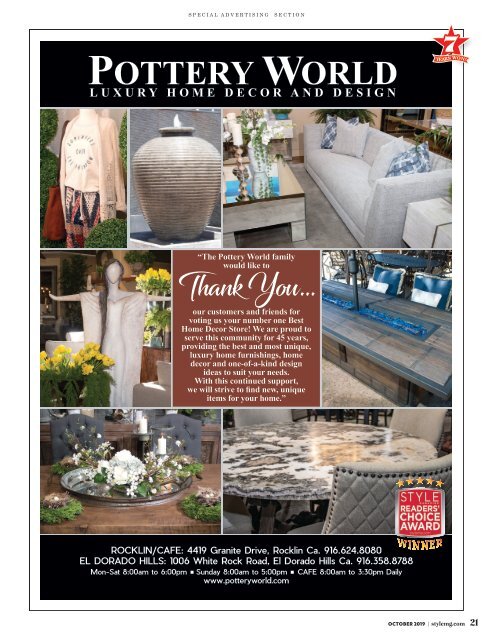 Style Magazine Roseville Granite Bay Rocklin: October 2019