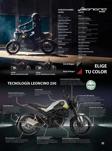 Catalogo Motos Benelli en Panama